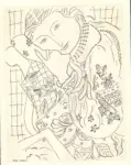 Matisse, Henri , Donna con veste orientale