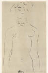 Matisse, Henri , Standing nude with downcast