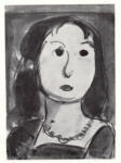 Rouault, Georges , Giovane donna con nastro rosso