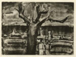 Rouault, Georges , - Paesaggio con albero e figure
