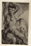 Rouault, Georges , Nudo con le braccia alzate