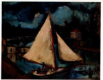Vlaminck, Maurice , Bateau à voiles à Chaton