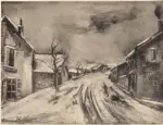 Vlaminck, Maurice , Paysage de neige
