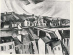 Vlaminck, Maurice , Ville sur les bords de la Seine: vieux pont et coteau
