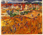 Vlaminck, Maurice , Ahrenfeld mit roten Vorstadthausern
