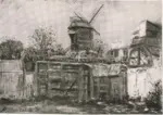 Galerie Bernheim-Jeune , Utrillo, Maurice - sec. XX - Le Moulin de la Galette