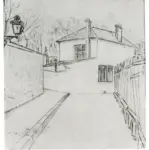 Galerie Bernheim-Jeune , Utrillo, Maurice - sec. XX - Maison Hector Berlioz, Parigi