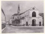 Utrillo, Maurice , A church in a town