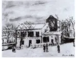Utrillo, Maurice , Le lapin agile, effet de neige