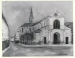 Utrillo, Maurice , A church in a town