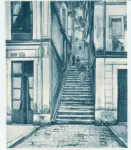 Utrillo, Maurice , L'escalier du passage Cottin &agrave; Montmartre