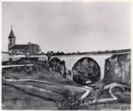 Utrillo, Maurice , Le ponts et l'eglise &agrave; pierre-pethuit