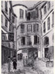 Utrillo, Maurice , La cour du dragon, rue de rennes