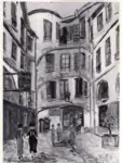 Utrillo, Maurice , La cour du dragon, rue de rennes