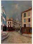 Utrillo, Maurice , La rue norvins