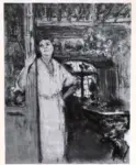 Vuillard, Edouard , La femme en robe rose