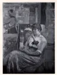 Vuillard, Edouard , Femme assise dans un atelier