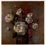 Vuillard, Edouard , Vase de roses blanche , Vase de roses blanche - , Vase de roses blanche -