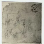 Canova, Antonio , Studio di uomini a cavallo