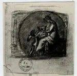 Canova, Antonio , Medaglione con un Amorino e una Musa