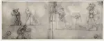 Canova, Antonio , Schizzo con varie figure