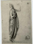 Canova, Antonio , Studio di figura femminile in veste classica