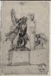 Canova, Antonio , - Studio per un monumento con angeli