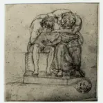 Canova, Antonio , Studio per le figure maestro e allievo