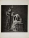 Canova, Antonio , Studio per bassorilievo: donna seduta e davanti a lei giovinetta piangente, per il monumento funebre di D. Manzoni -