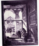Bauernfiend, Gustave , The gate of the Great Mosque, Damascus -