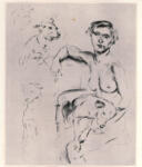 Corinth, Lovis , Madchen mit Hunden