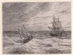 Dahl, Johann Christian , Segelboote -