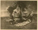 Feuerbach, Anselm , Musizierende Frauen