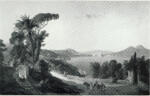 Gotzloff, Karl Wilhelm , A view of the bay of Naples from Posilippo