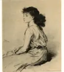 Knaus, Ludwig , Ragazza dai capelli bruni