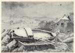 v. Kobell, Wilhelm , - Paesaggio con barca