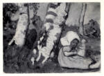 Modersohn - Becker, Paula , Kind mit puppe -