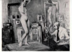 Liebermann, Max , Autoritratto nello studio -