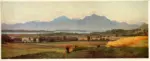 Lier, Adolf , Voralpenlandschaft -