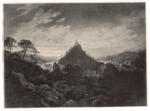 Schinkel, Karl Friedrich , Paesaggio al tramonto -
