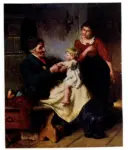 Schlesinger, Felix , Vecchio che gioca con un bambino