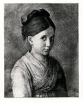 Schnorr von Carolsfeld, Julius , - ritratto di giovane donna