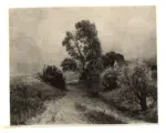 St&auml;bli, Adolf , - paesaggio con alberi