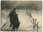 von Uhde, Fritz , Persone nella neve