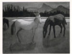 Berg, Werner , Horses in the night -