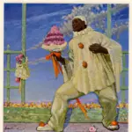 Erler, Fritz , Schwarzer Pierrot -