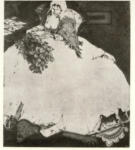 Geiger, Willi , Ritratto di donna con ampio abito