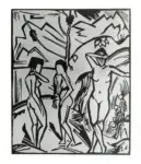 Heckel, Erich , - tre donne sulla spiaggia