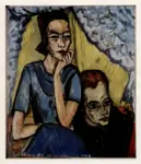 Heckel, Erich , - ritratto di fratello e sorella