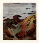 Heckel, Erich , - veduta di motagne con nuvole